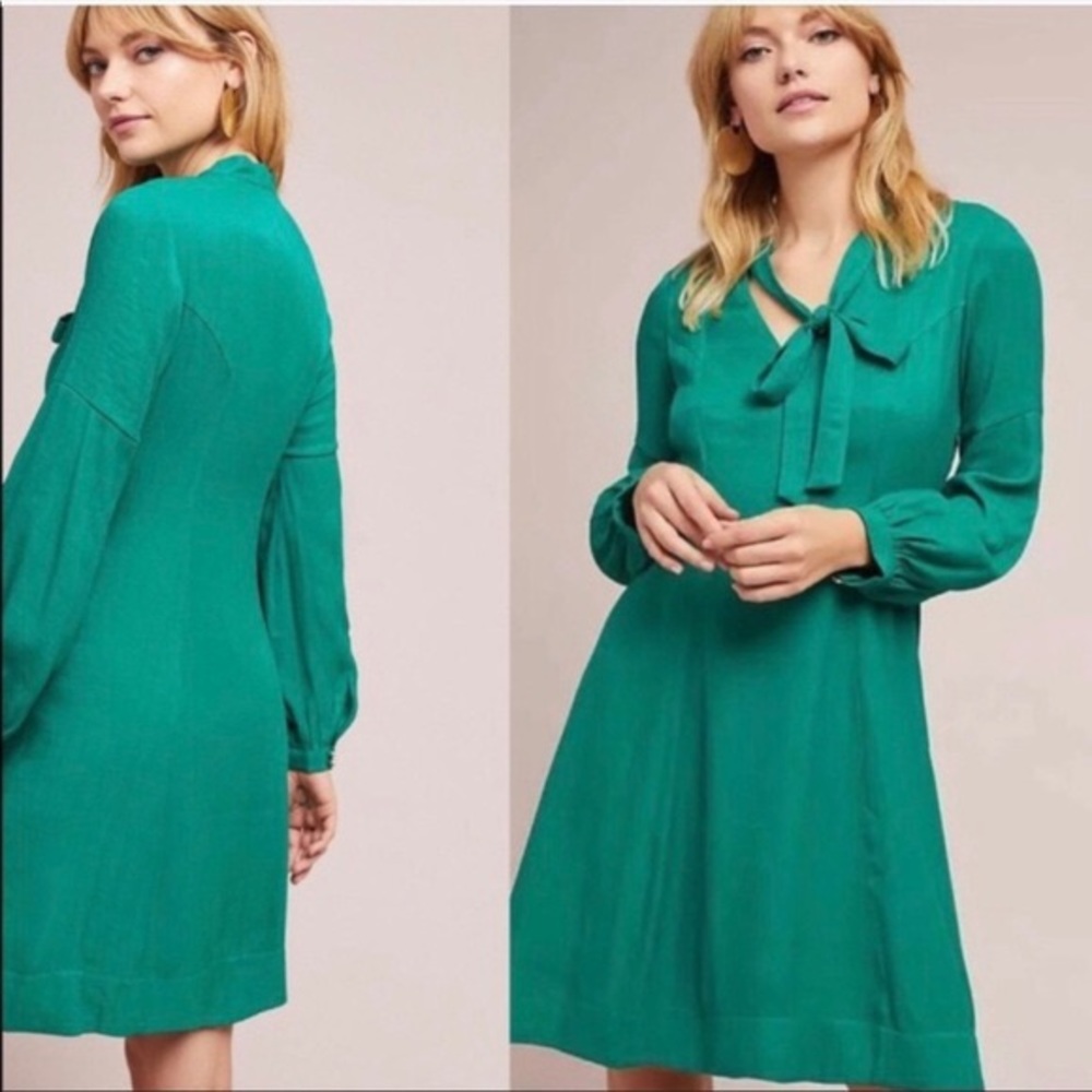 Anthropologie Moulinette Soeurs Jade Green 6 Dress